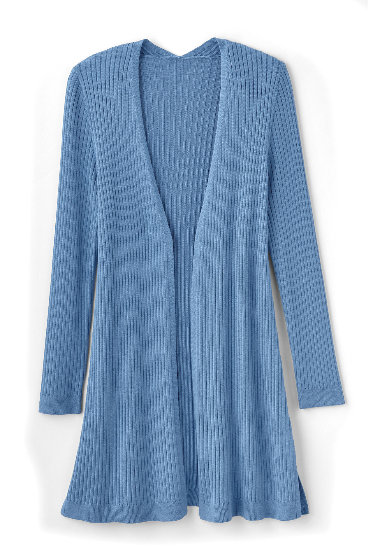SoftEssential™ Ribbed Long Cardi - Soft Surroundings Outlet