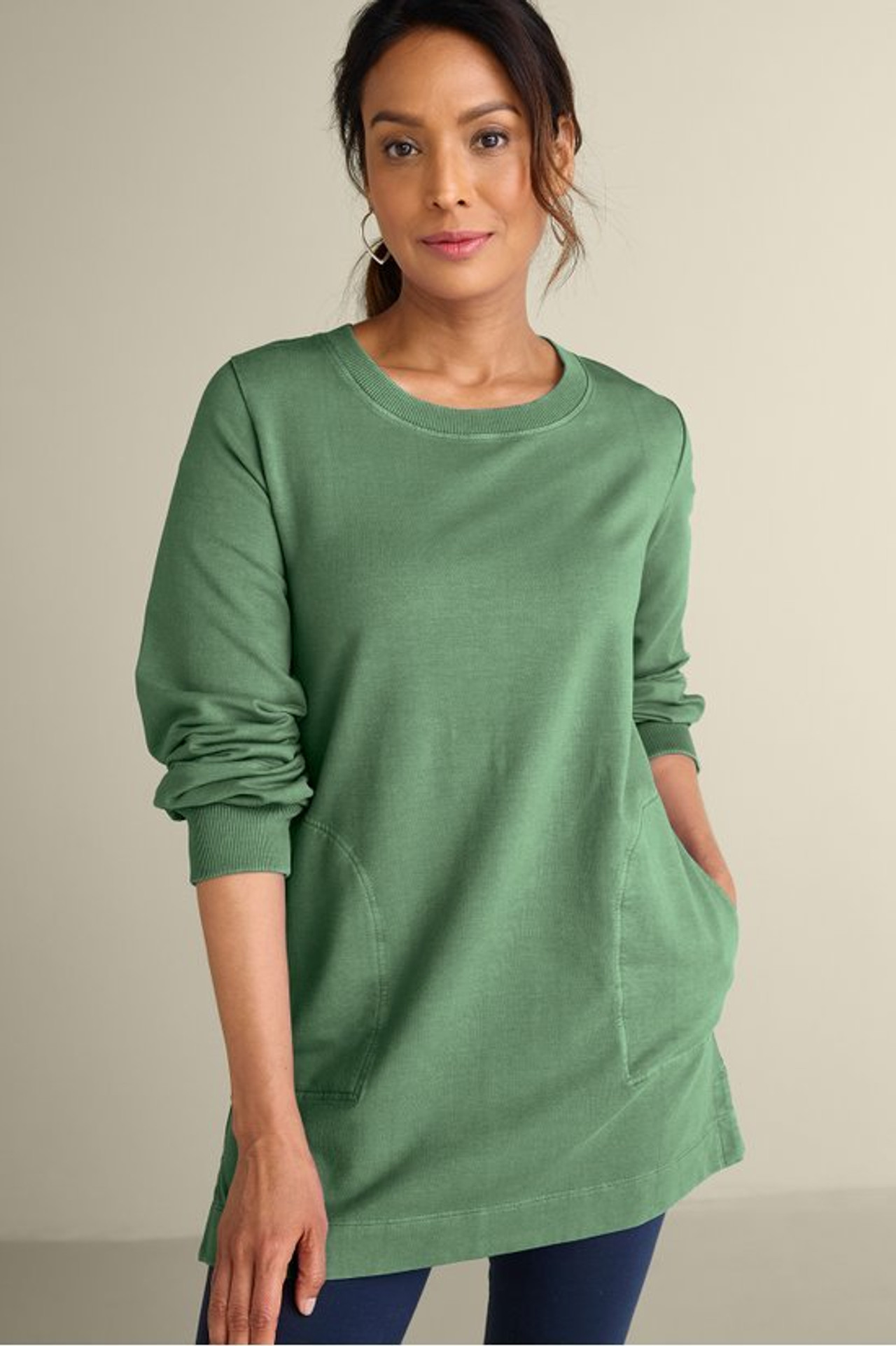Edith French Terry Tunic - Soft Surroundings Outlet
