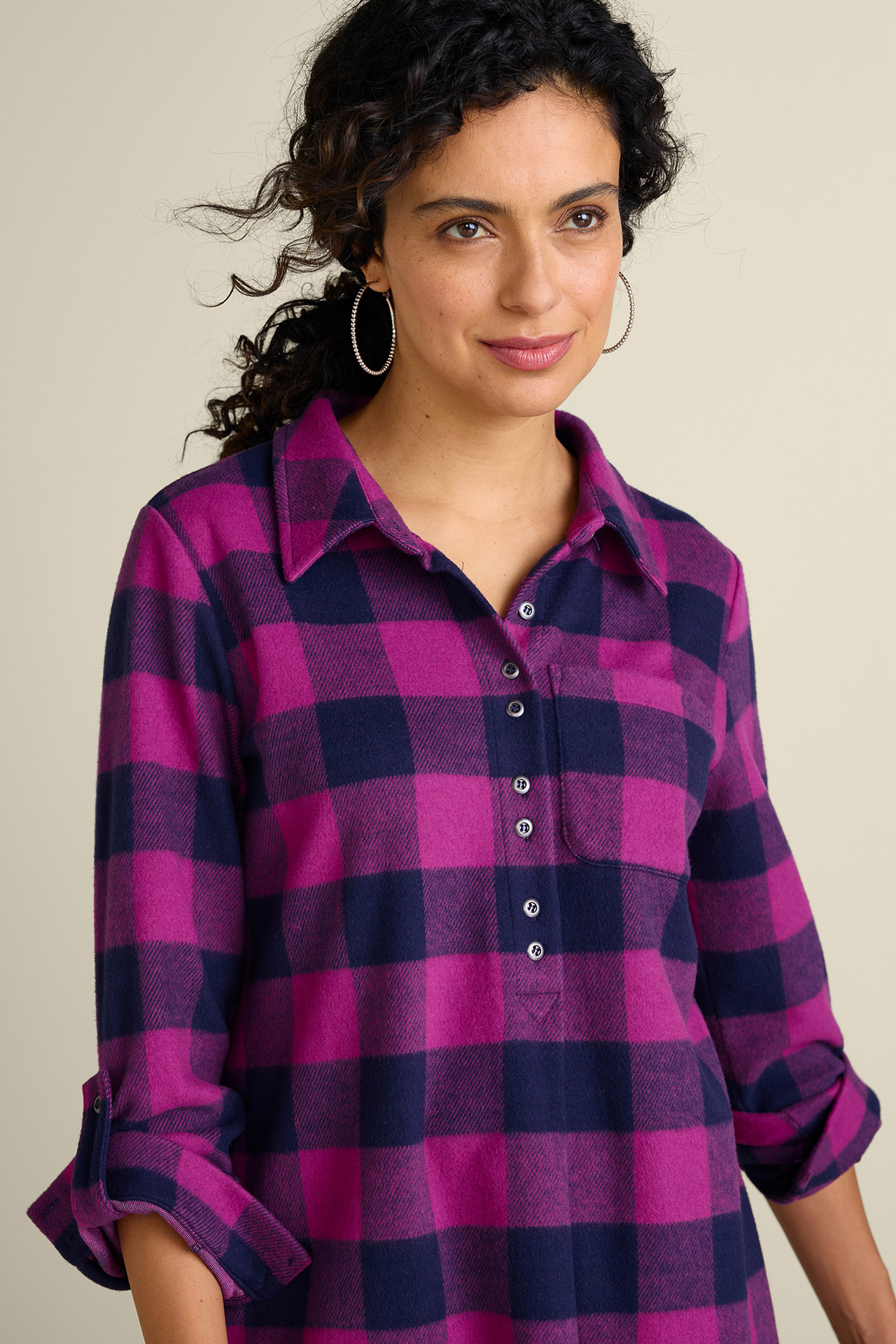 Mad About Plaid Tunic - Soft Surroundings Outlet