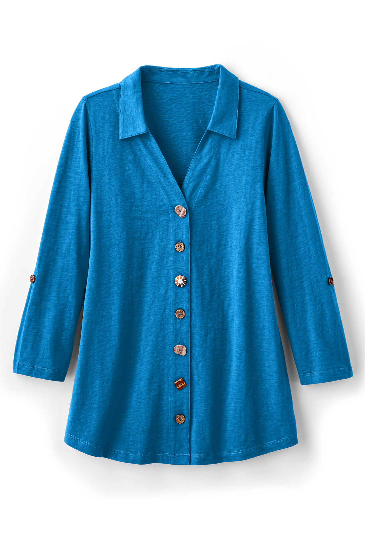 Danielle 3/4 Sleeve Tunic - Soft Surroundings Outlet