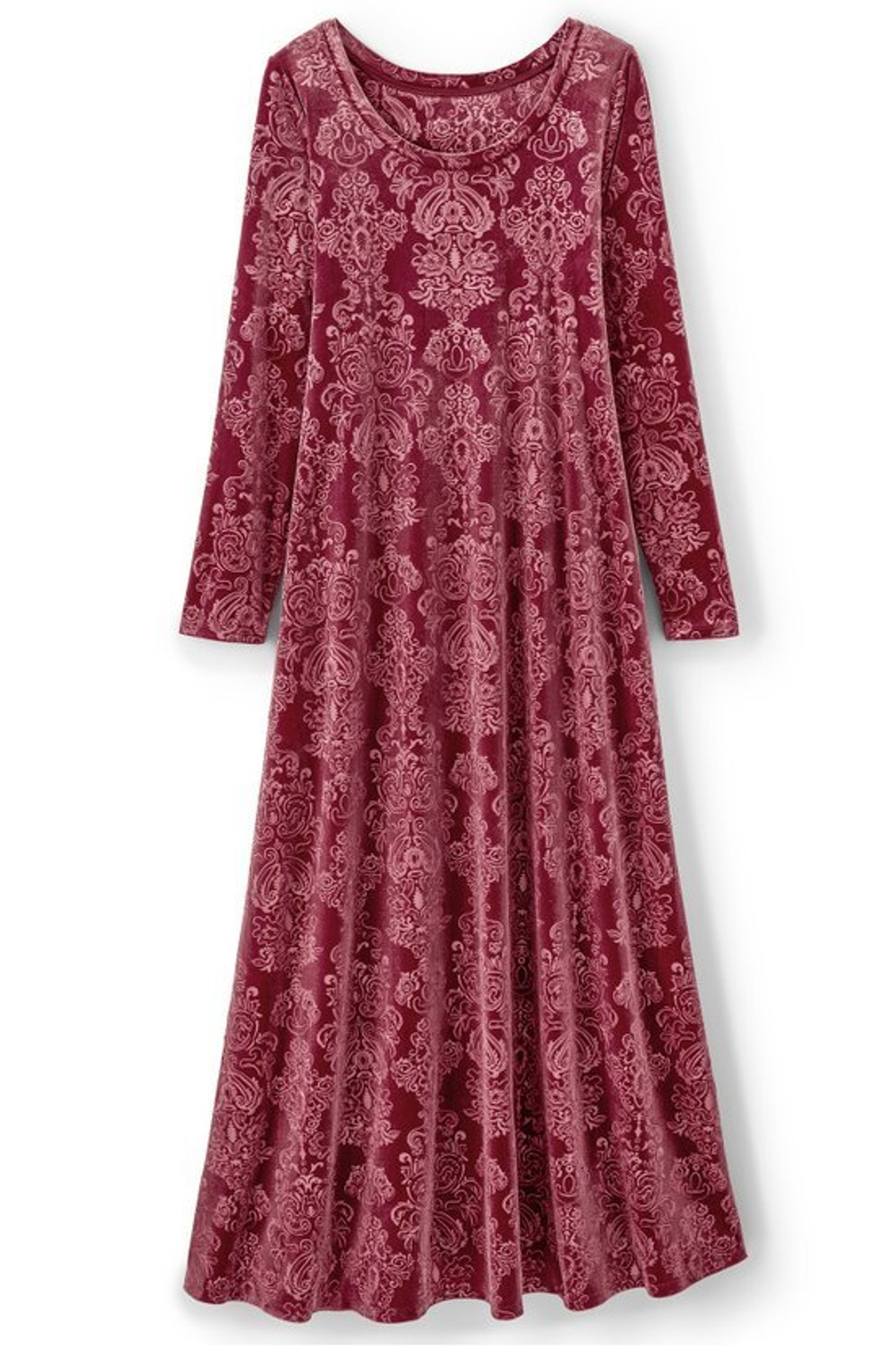 Santiago Embossed Velvet Dress - Soft Surroundings Outlet