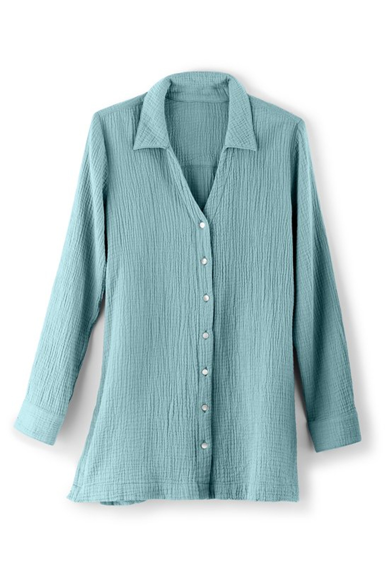 Escambia Gauze Tunic Shirt - Soft Surroundings Outlet