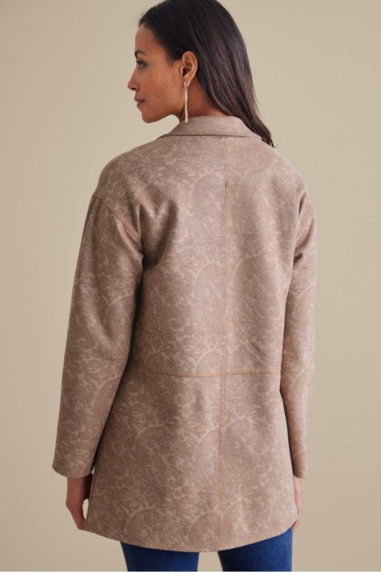 Malika Faux Suede Jacket - Soft Surroundings Outlet