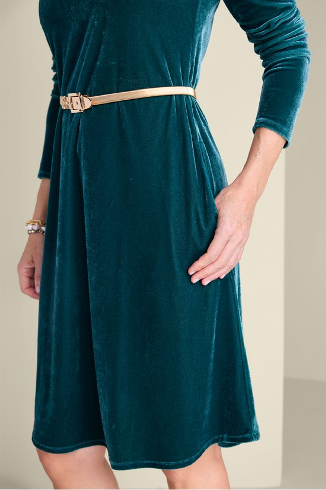 Short Santiago Velvet Dress - Soft Surroundings Outlet