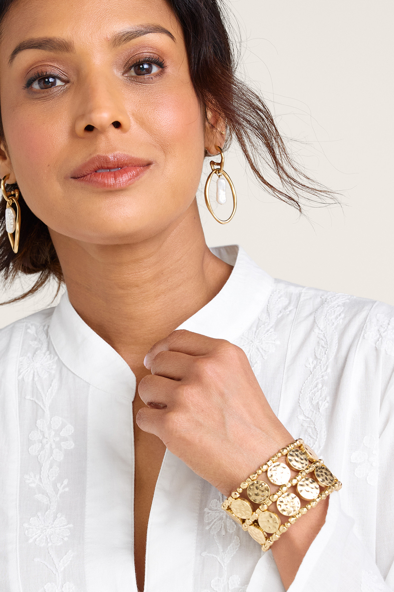 Kayla Coin Stretch Bracelet - Soft Surroundings Outlet