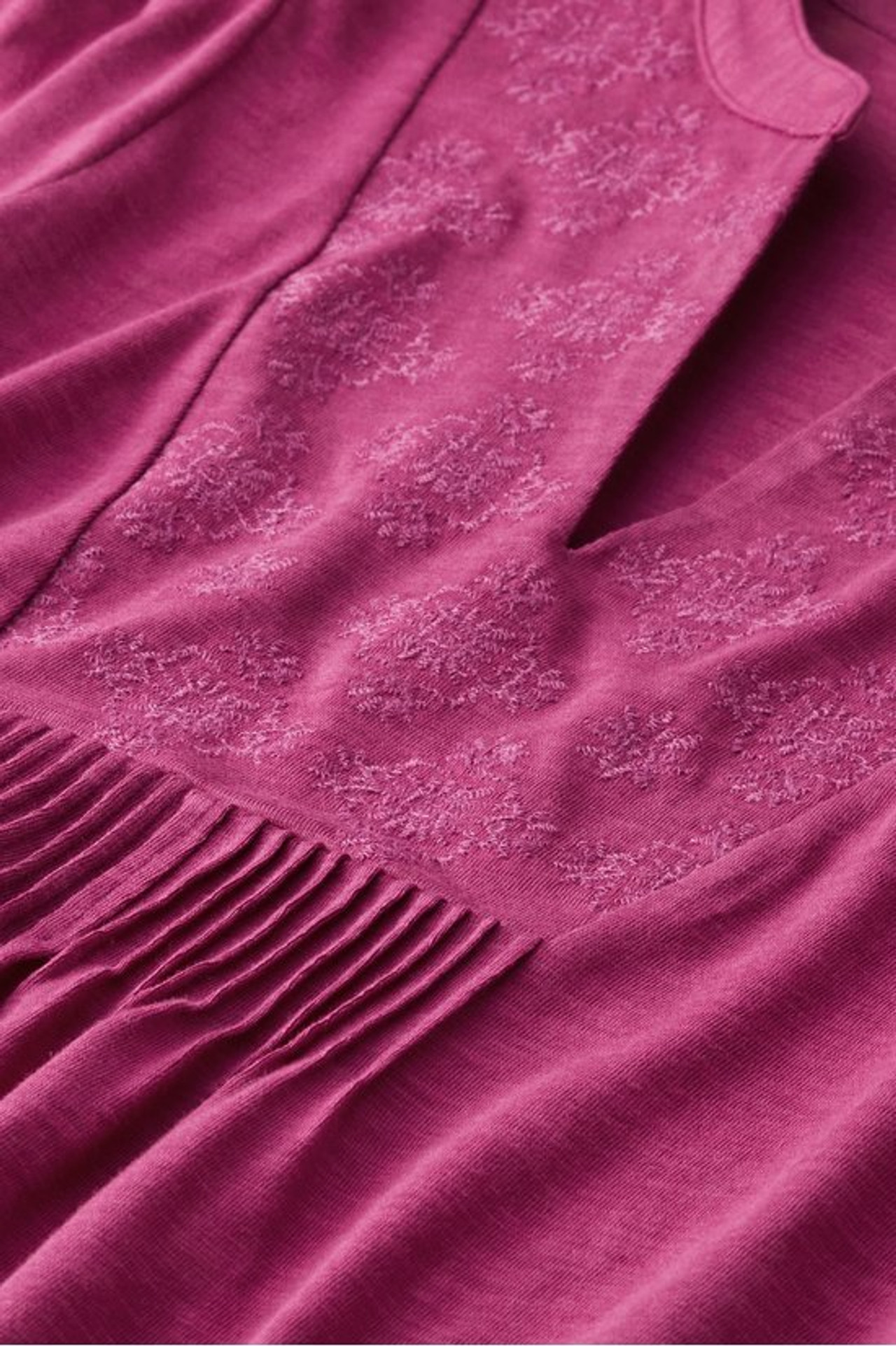 Mikaela Embroidered 3/4 Sleeve Tunic - Soft Surroundings Outlet