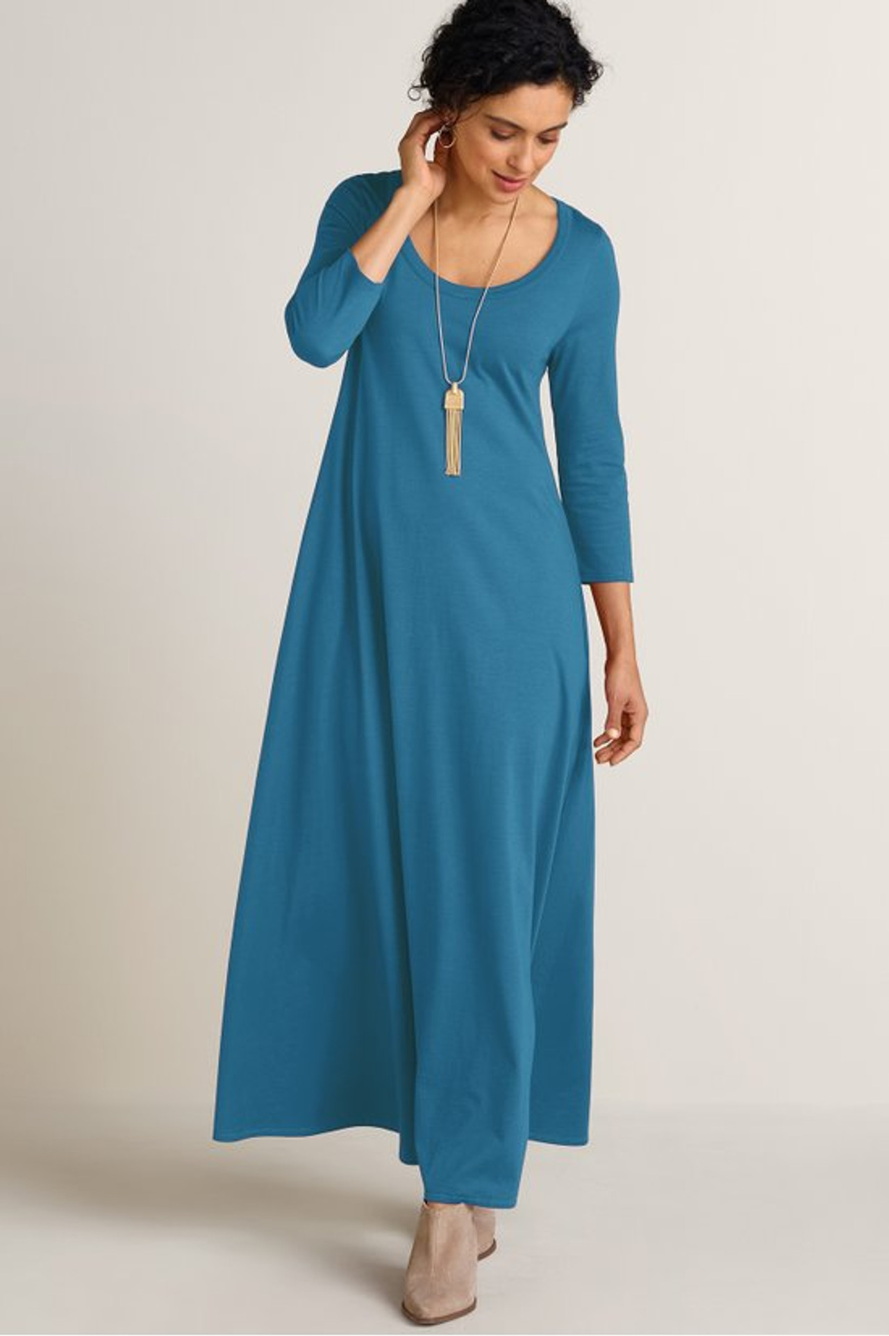 Santiago 3/4 Sleeve Dress - Soft Surroundings Outlet