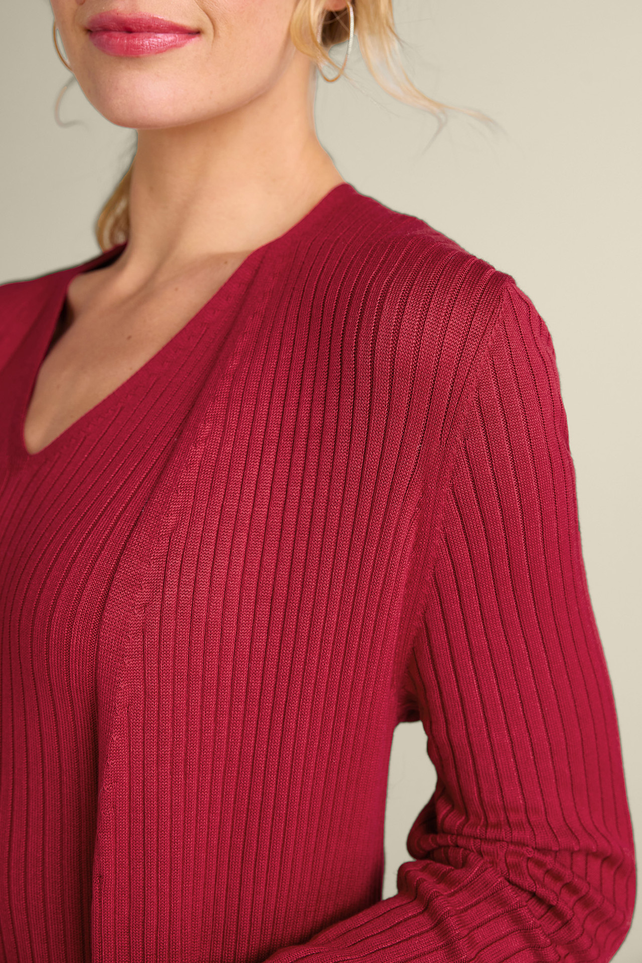 SoftEssential™ Ribbed Long Cardi - Soft Surroundings Outlet