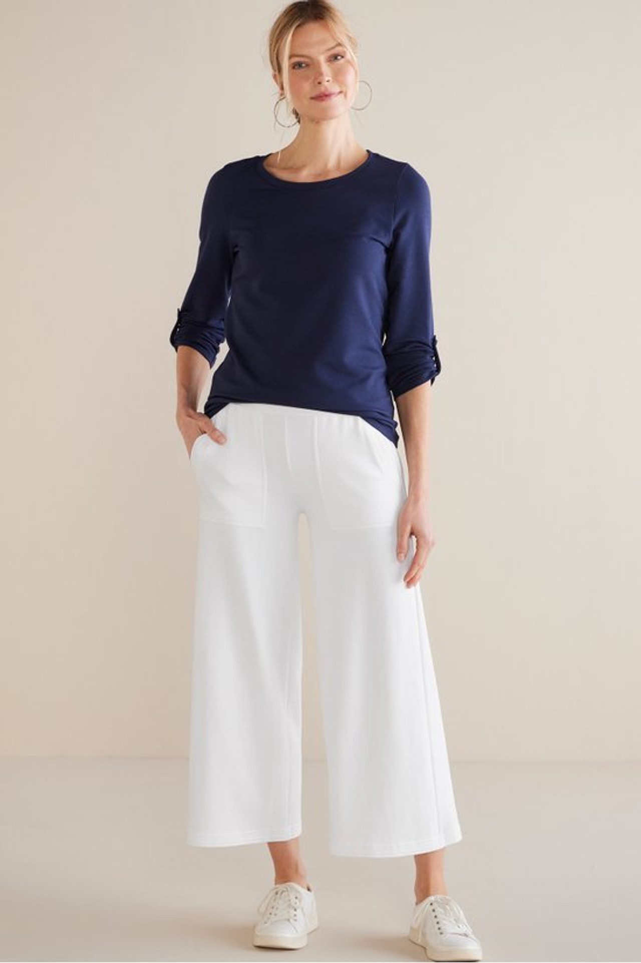Fina French Terry Crop Pants - Soft Surroundings Outlet