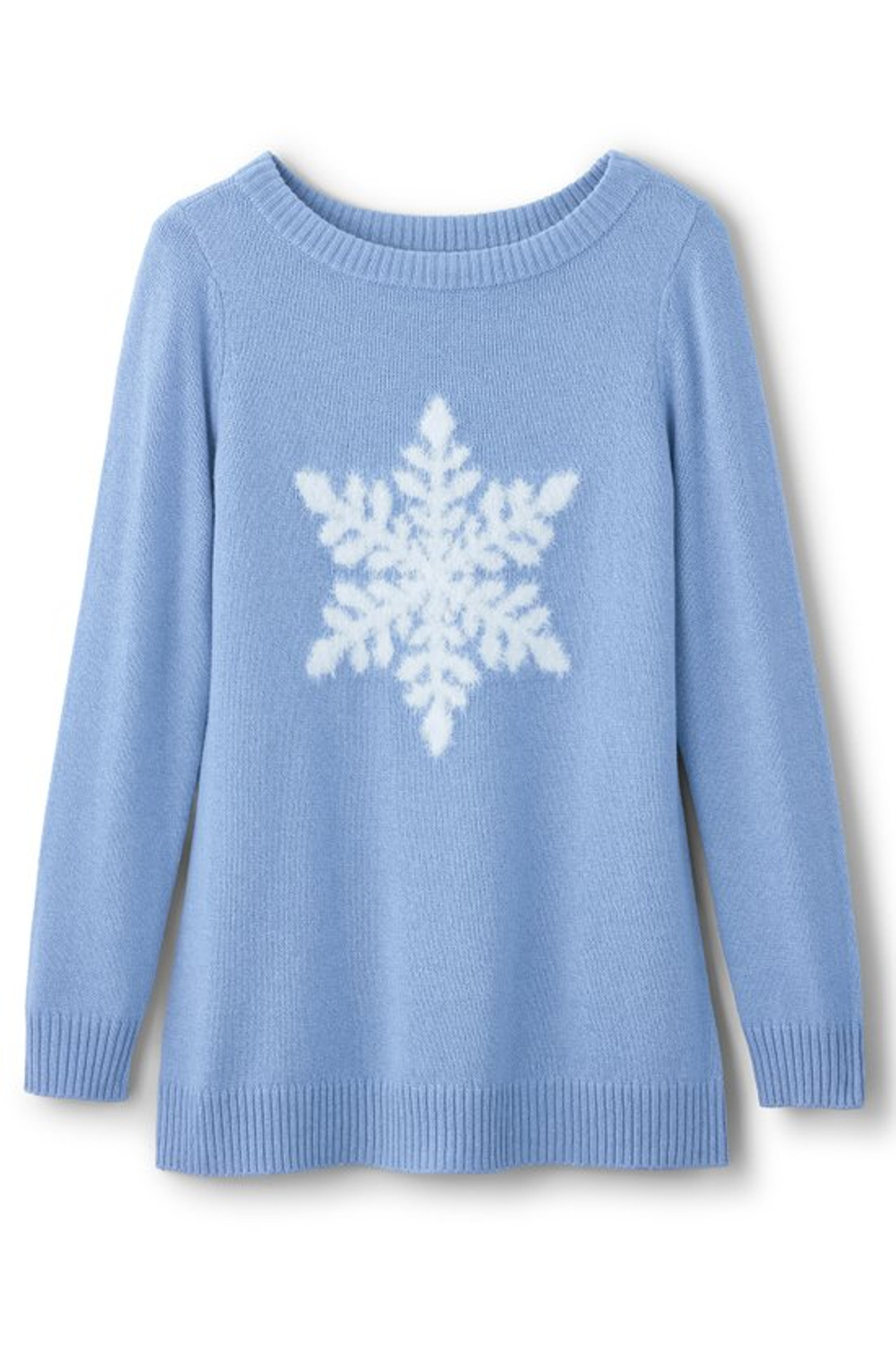 Draya Eyelash Snowflake Sweater - Soft Surroundings Outlet