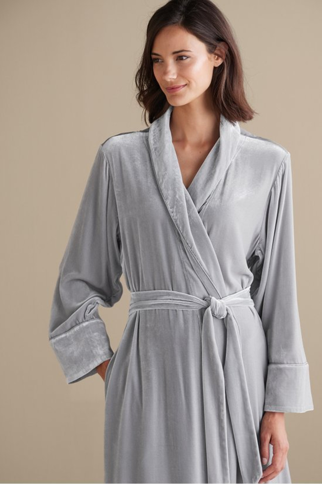 Silk Velvet Robe - Soft Surroundings Outlet