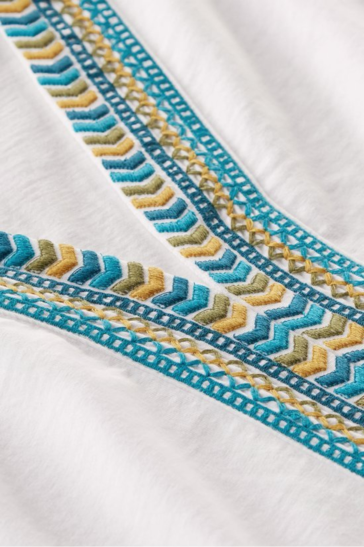 Izabel Embroidered Tee - Soft Surroundings Outlet