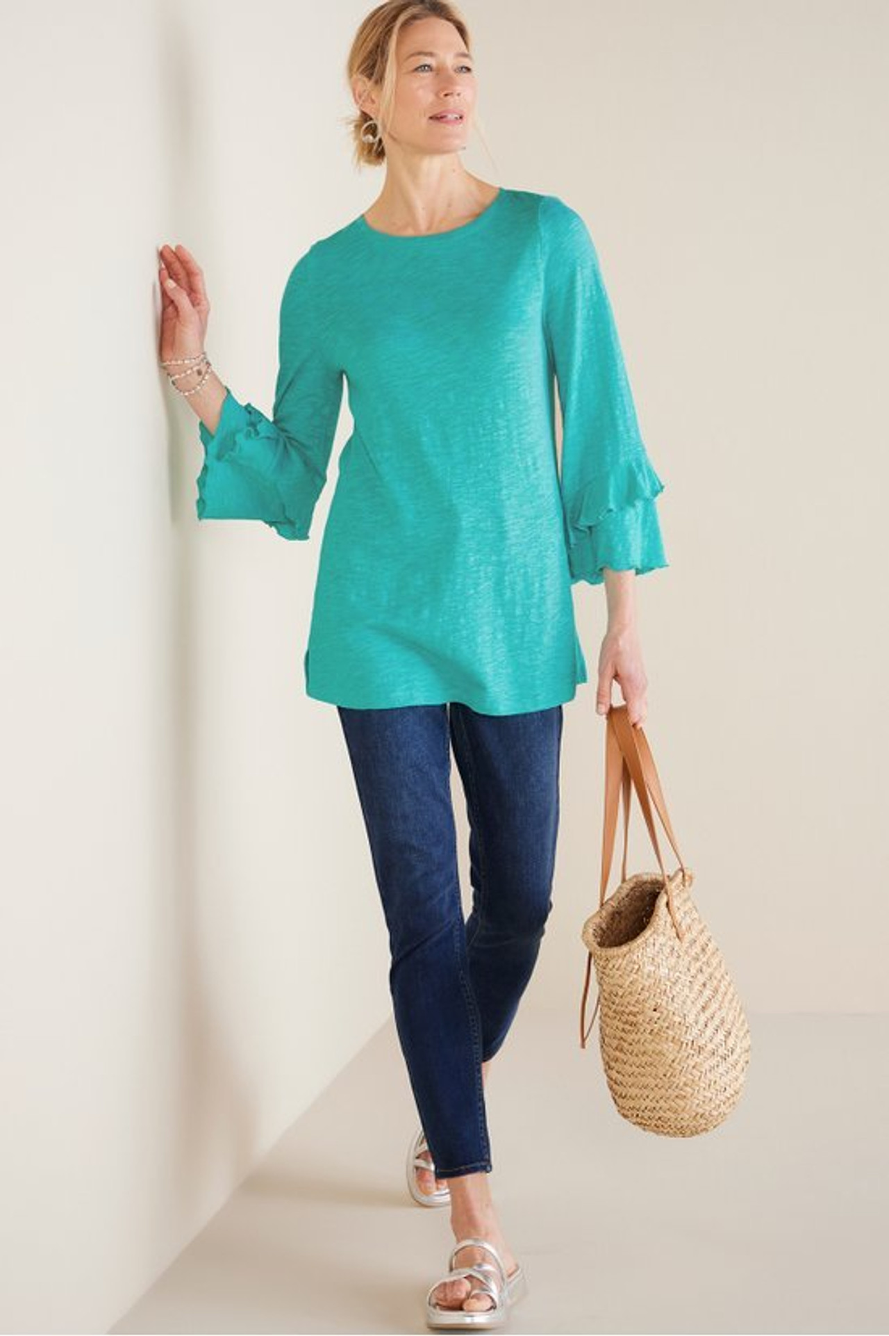 Erin Linen Blend Tunic - Soft Surroundings Outlet