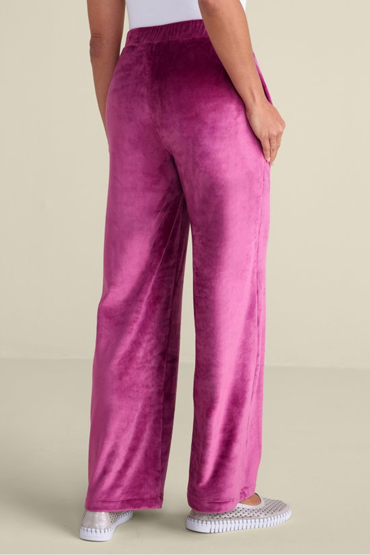 Dixie Velour Wide Leg Pants - Soft Surroundings Outlet