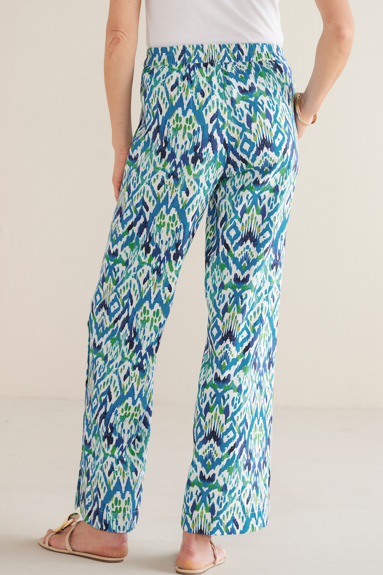 Sonoma Linen Blend Wide Leg Pants - Soft Surroundings Outlet