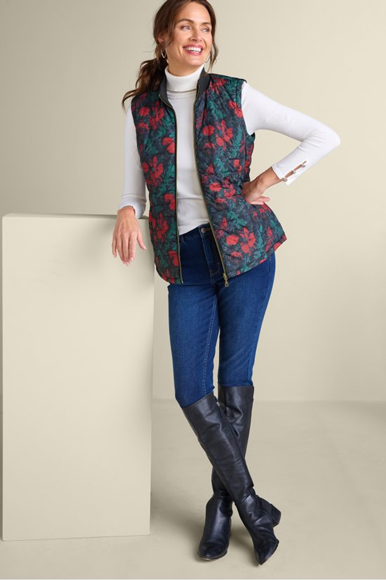 Sienna Reversible Puffer Vest - Soft Surroundings Outlet