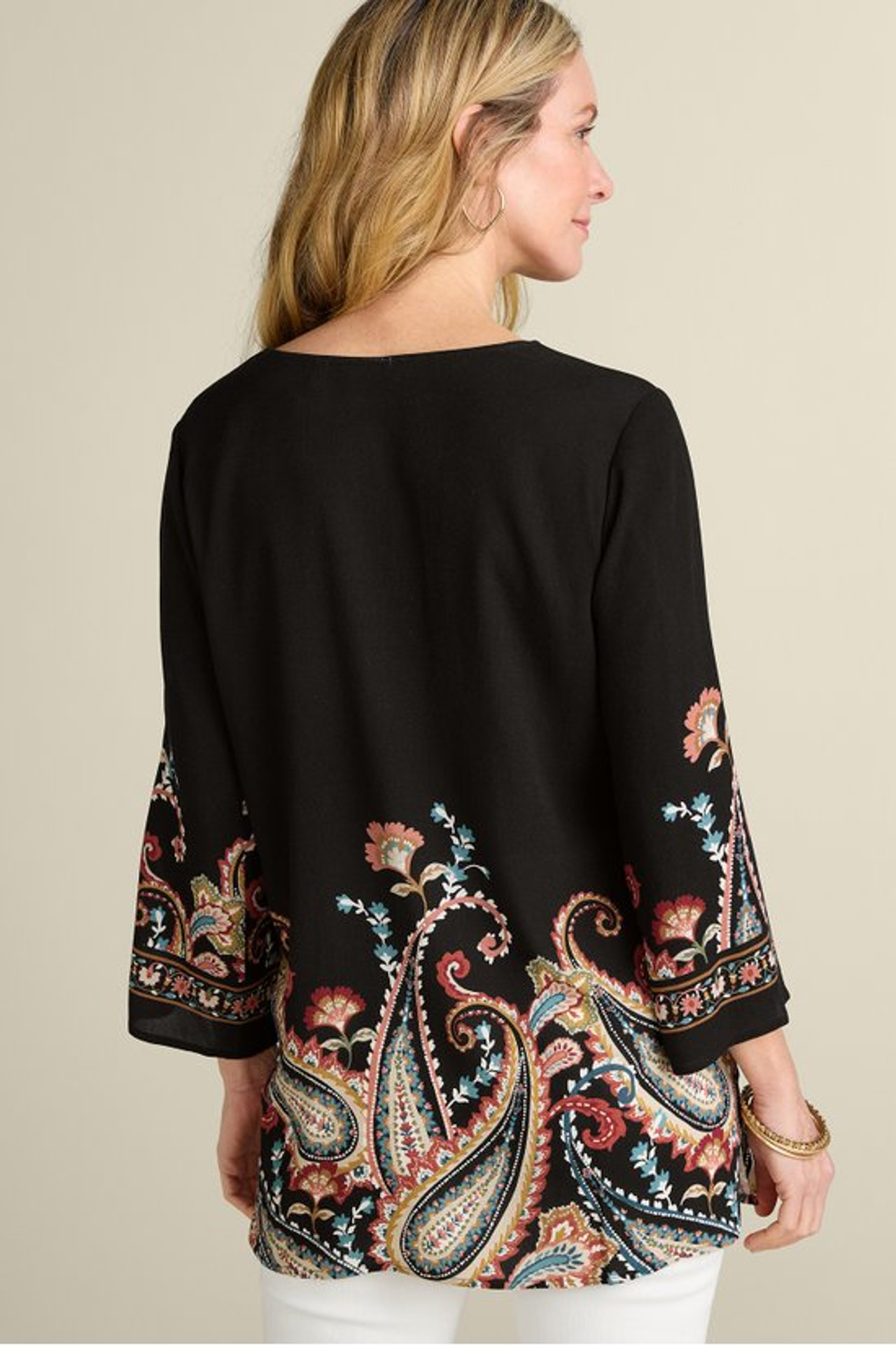 Elma 3/4 Sleeve Tunic - Soft Surroundings Outlet