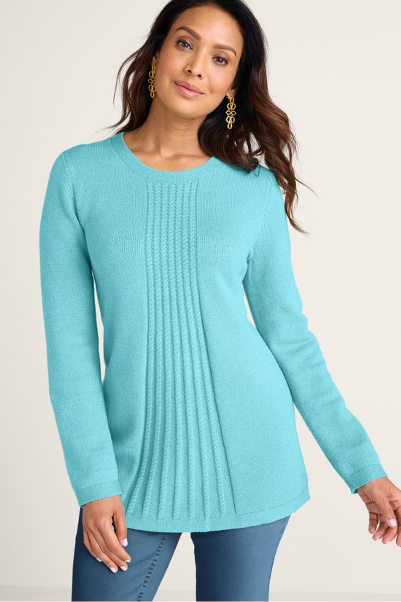 Priscilla Pullover Tunic Sweater - Soft Surroundings Outlet