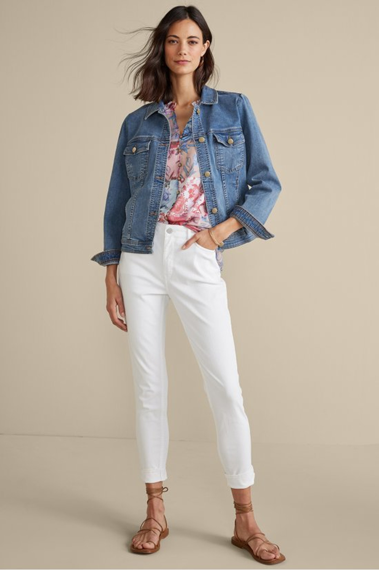 Diana Shapely Denim Jacket - Soft Surroundings Outlet