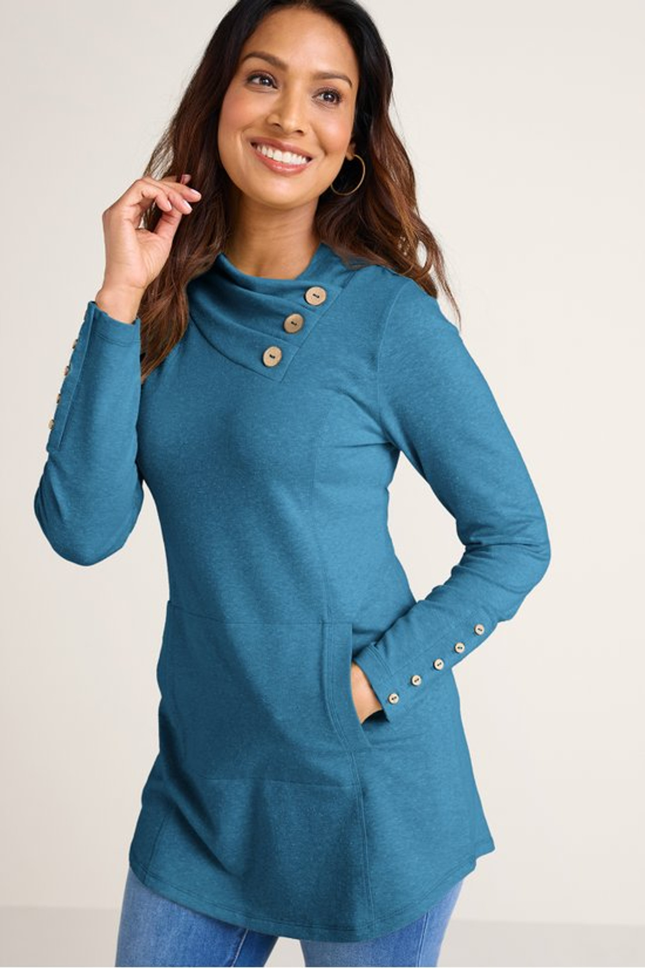 Brinley French Terry Tunic - Soft Surroundings Outlet