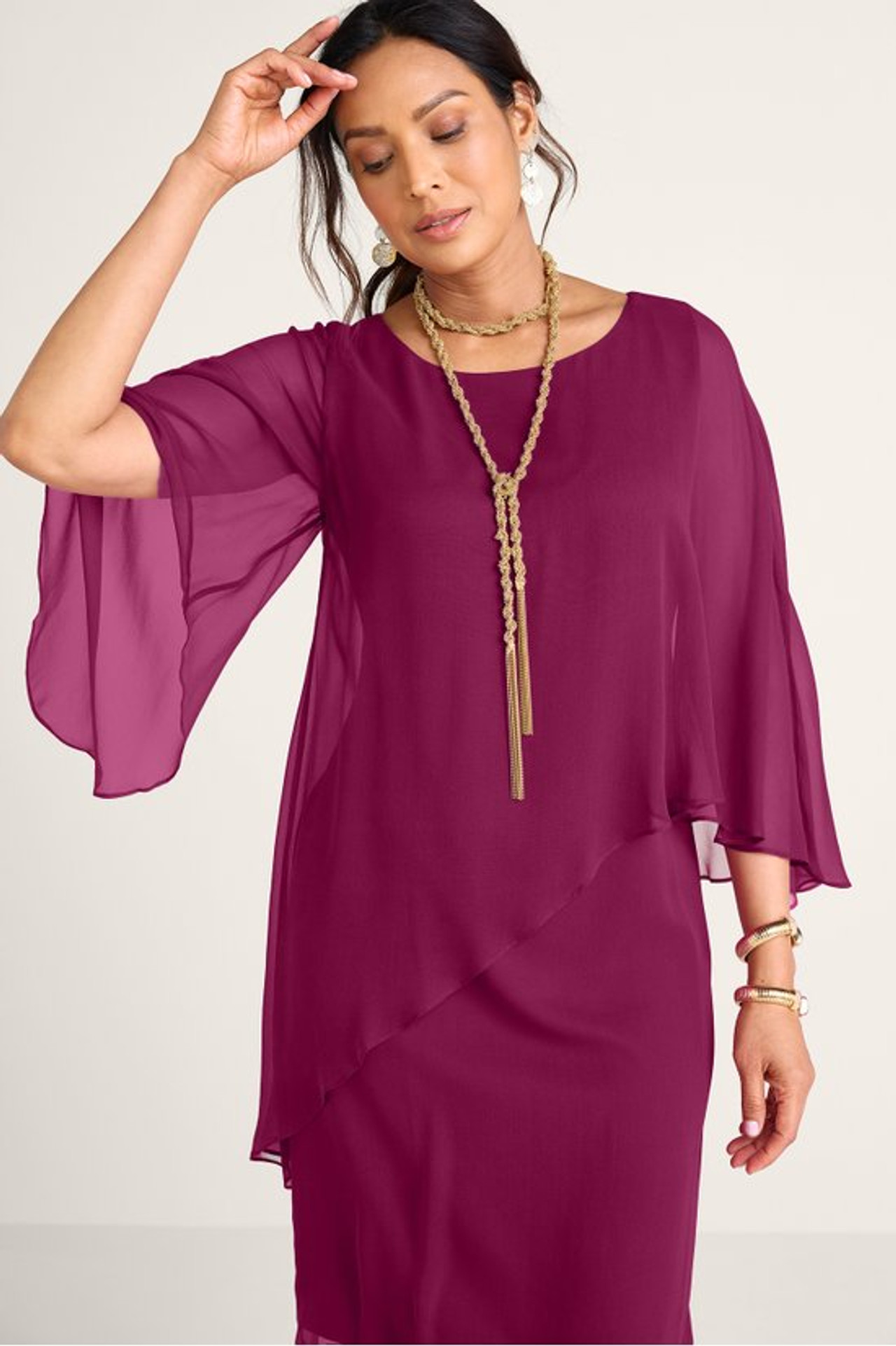 Mariah Silk Dress - Soft Surroundings Outlet