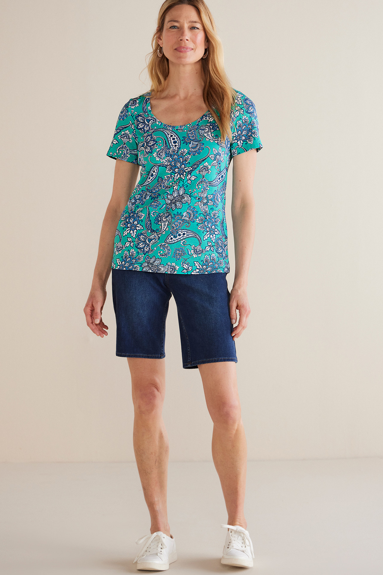 SoftEssential™ Supima® Short Sleeve Tee - Soft Surroundings Outlet