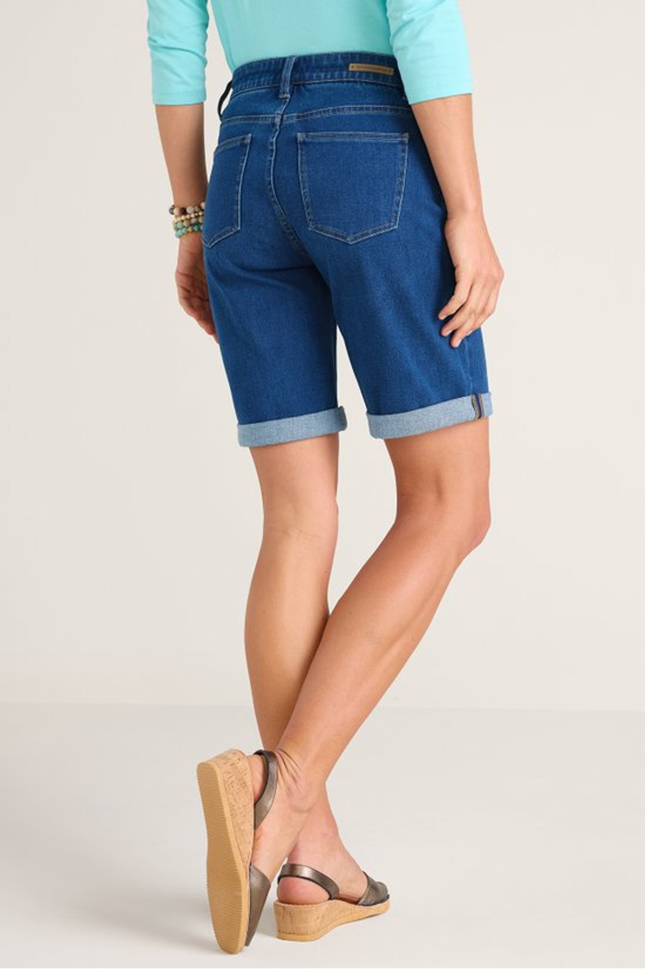 Ultimate Denim Pull On Relaxed Shorts - Soft Surroundings Outlet