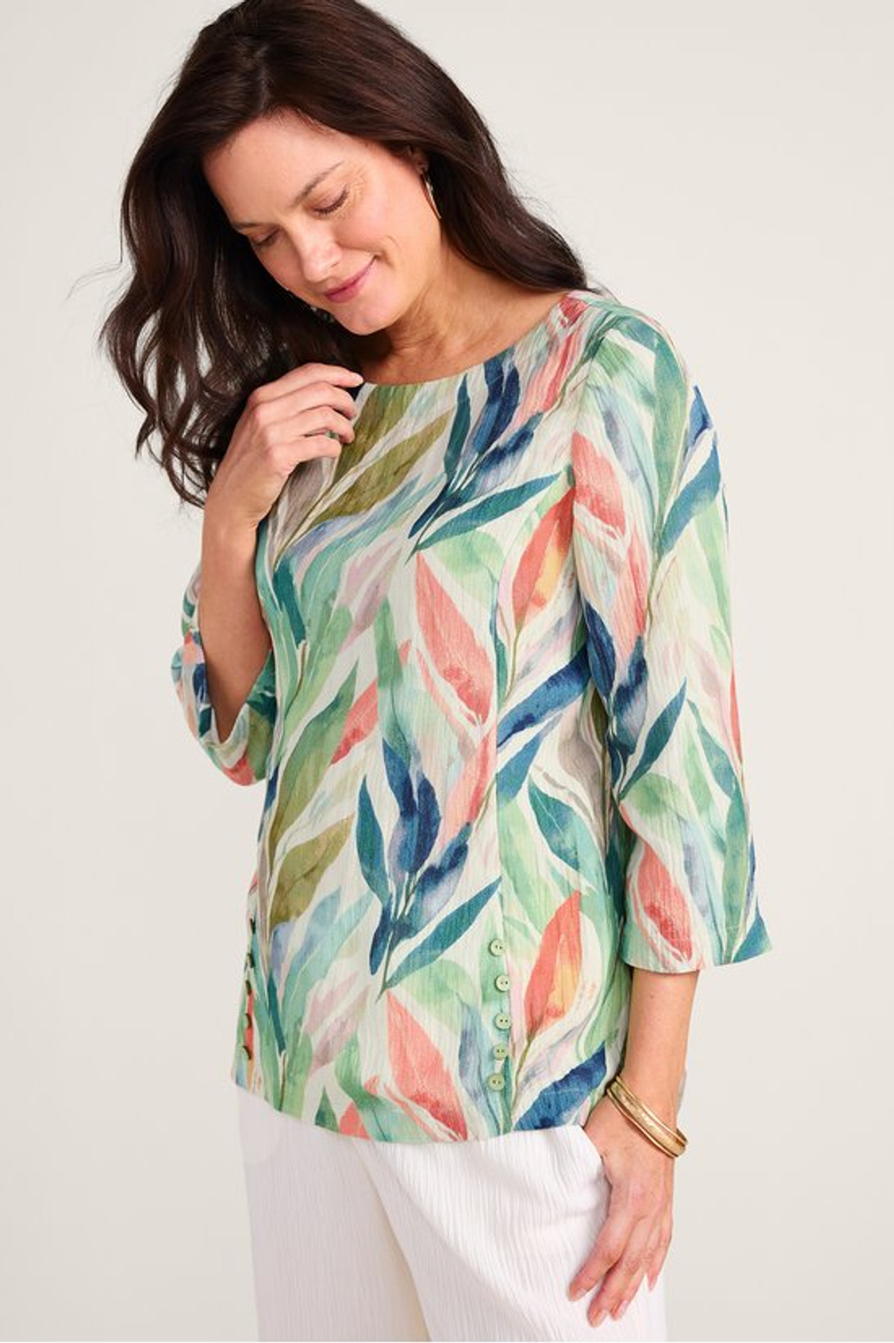 Oceo Gauze Tunic - Soft Surroundings Outlet