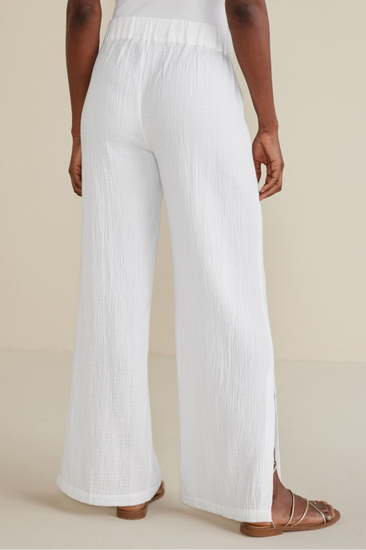 Khulani Wide Leg Gauze Pants - Soft Surroundings Outlet