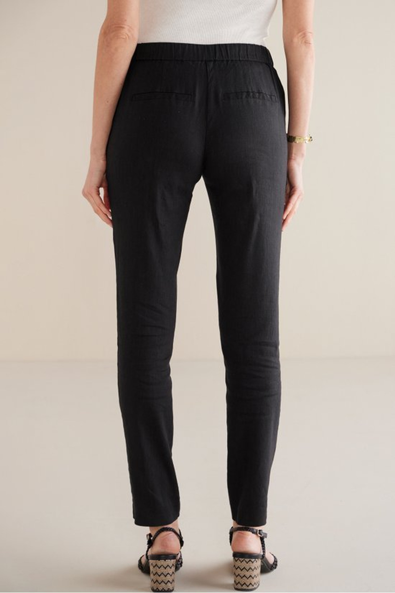 Isla Stretch Linen Slim Leg Pants - Soft Surroundings Outlet