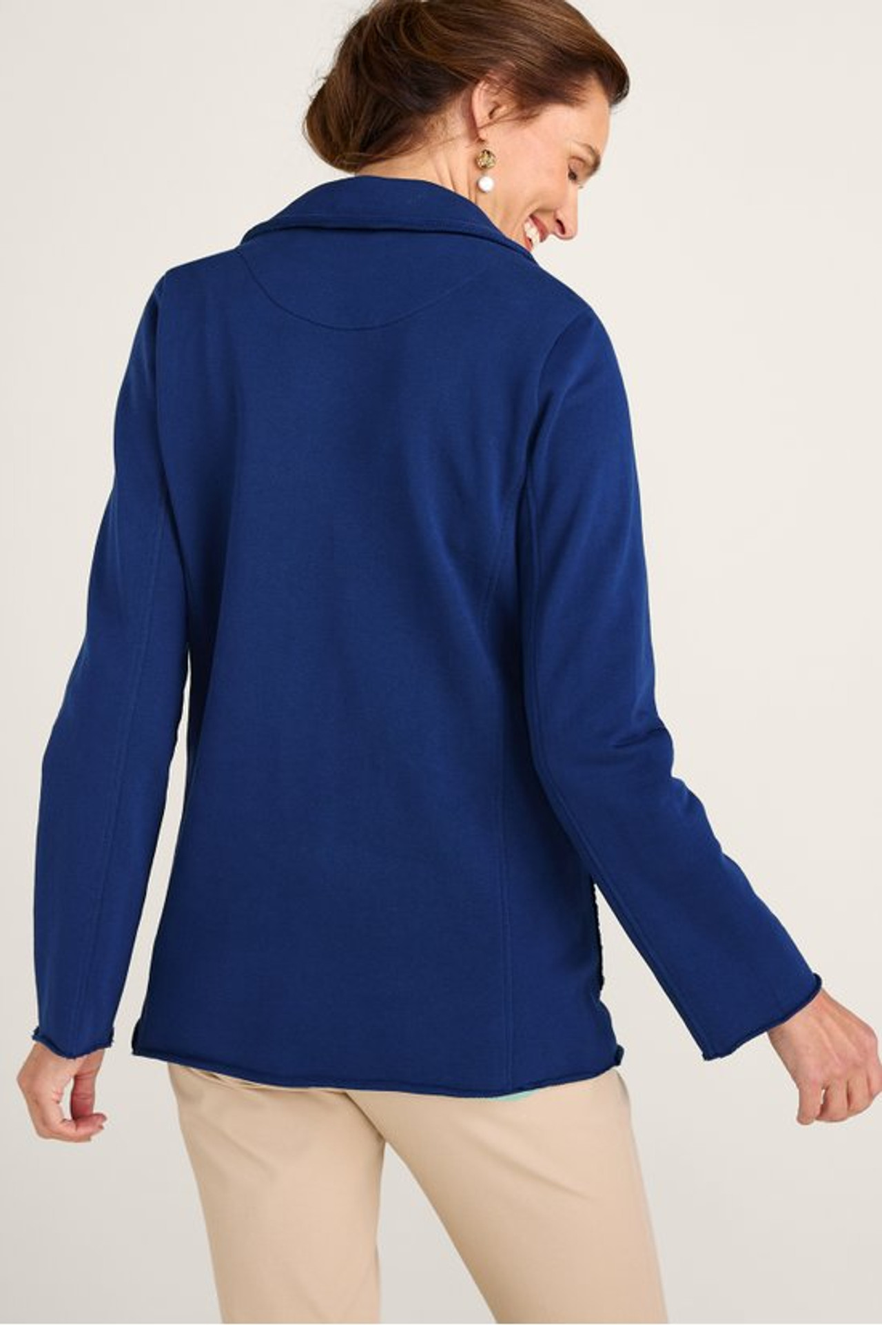 Glennette French Terry Jacket - Soft Surroundings Outlet