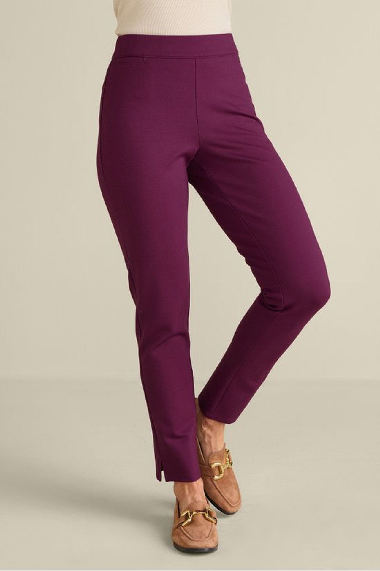SoftEssential™ Ponte Slim Leg Pants - Soft Surroundings Outlet