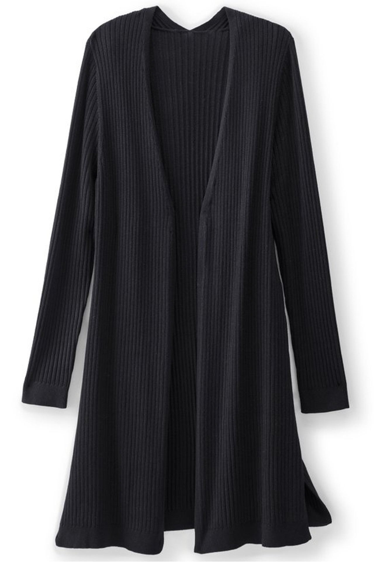 SoftEssential™ Ribbed Long Cardi - Soft Surroundings Outlet