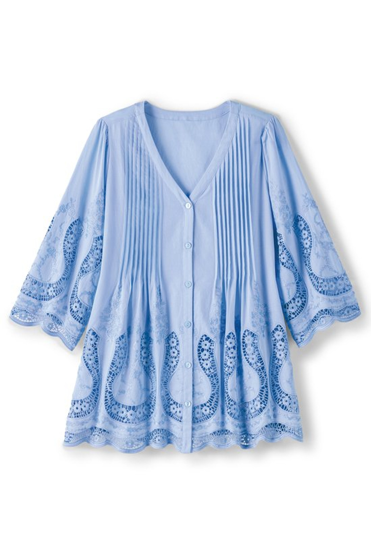 Trella Eyelet Top - Soft Surroundings Outlet