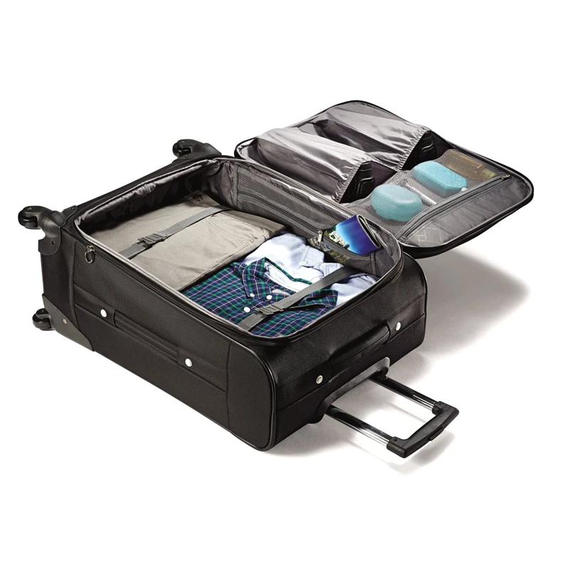 Samsonite Black Bartlett Carry-On Spinner Softside Luggage | 2179-FHXCS - Samsonite Outlet Store