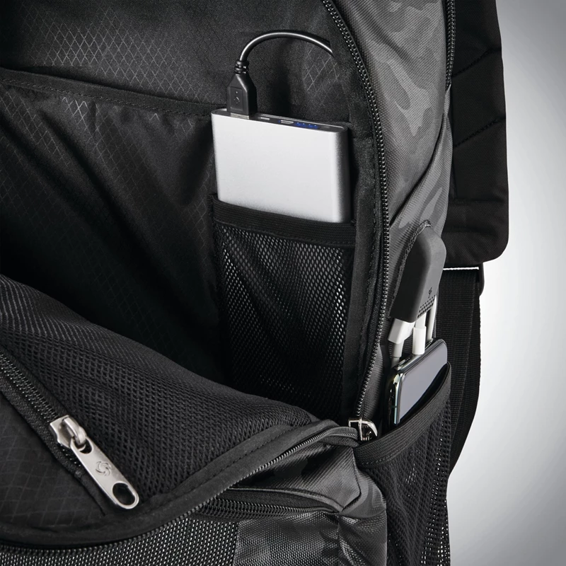 Samsonite Black/Camo Quadrion Slim Backpack Laptop Backpacks | 7405-MGRTX - Samsonite Outlet Store