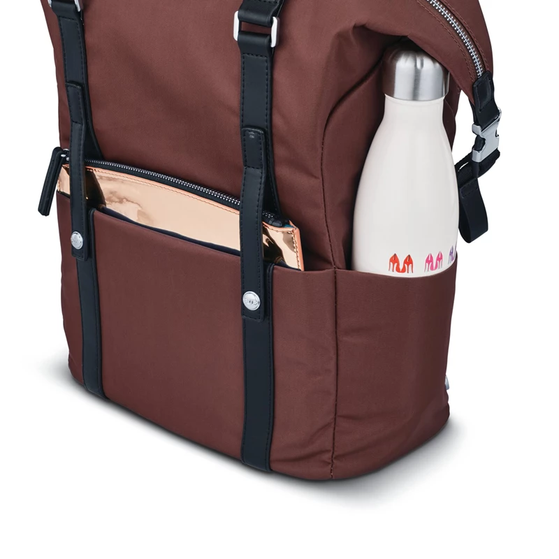Samsonite Chocolate Plum/Rose Gold Mirror Samsonite & Sarah Jessica Parker: The Carried Away Convertible Laptop Backpacks | 8239-VOTLZ - Samsonite Outlet Store