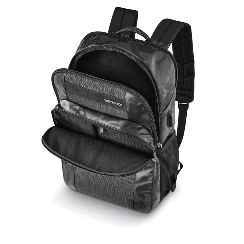 Samsonite Black/Camo Quadrion Slim Backpack Laptop Backpacks | 7405-MGRTX - Samsonite Outlet Store