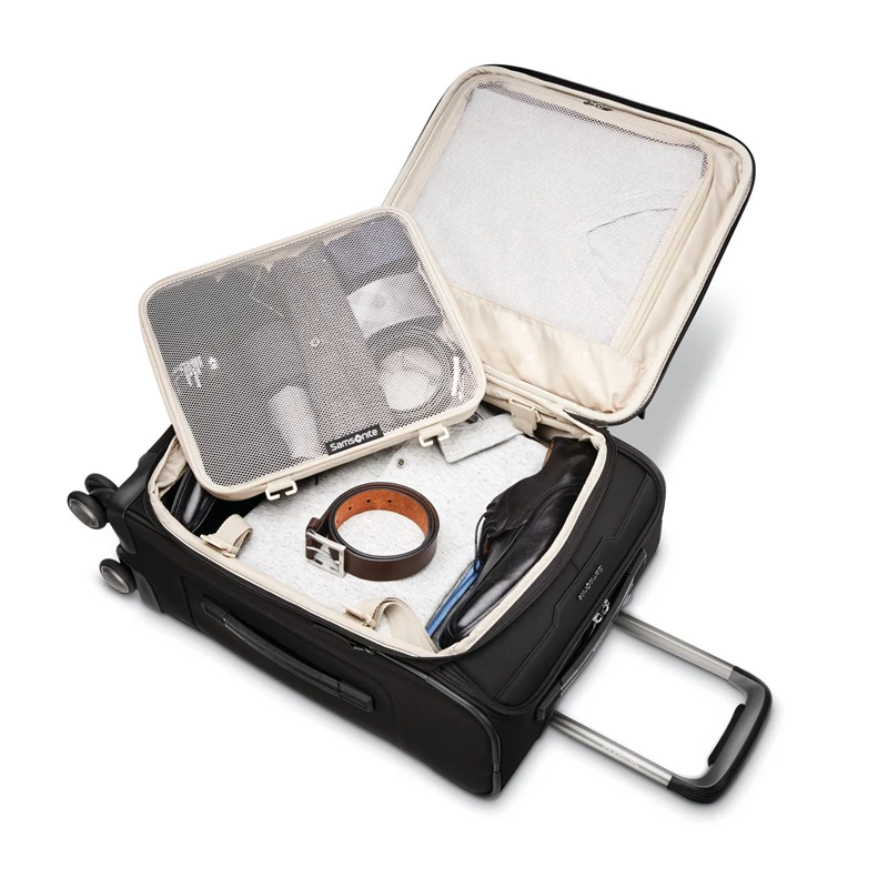 Samsonite Black Silhouette 17 Carry-On Spinner Softside Luggage | 6437-JHTLQ - Samsonite Outlet Store