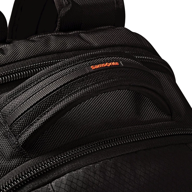 Samsonite Black/Orange Tectonic 2 Large Backpack Laptop Backpacks | 7629-SZTPQ - Samsonite Outlet Store