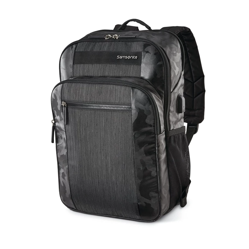 Samsonite Black/Camo Quadrion Slim Backpack Laptop Backpacks | 7405-MGRTX - Samsonite Outlet Store