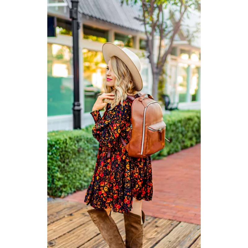 Samsonite Cognac Women's Leather Everyday Backpack Business Bags | 3249-ZDOUS - Samsonite Outlet Store