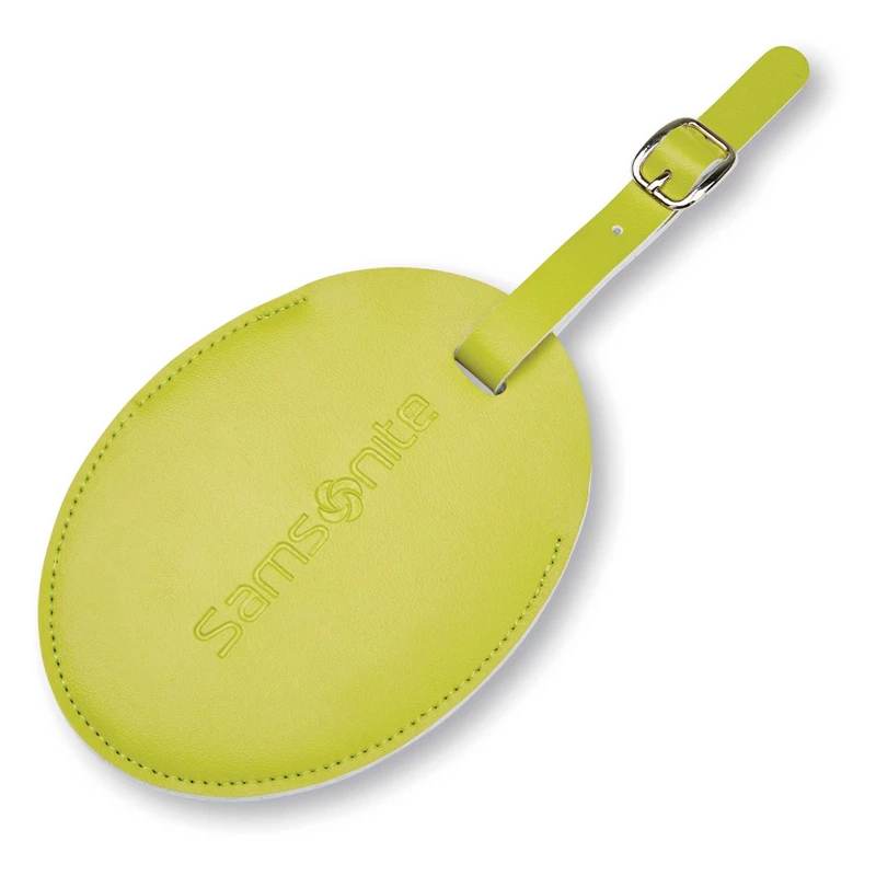 Samsonite Vivid Green Samsonite Large Vinyl ID Tag Luggage Accessories | 9678-EYOLT - Samsonite Outlet Store