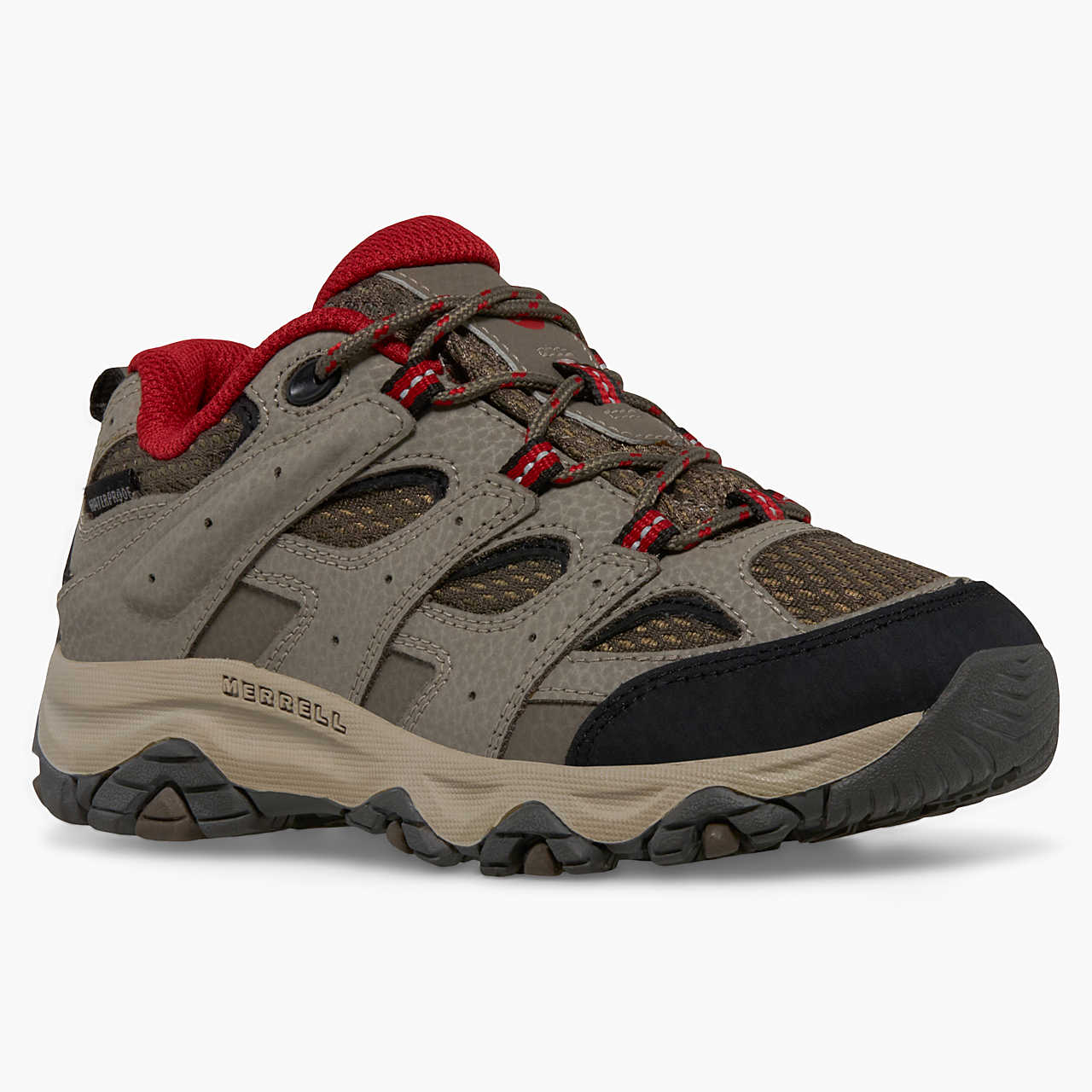 Big Kid's Moab 3 Low Lace Waterproof Sneaker - Merrell Outlet