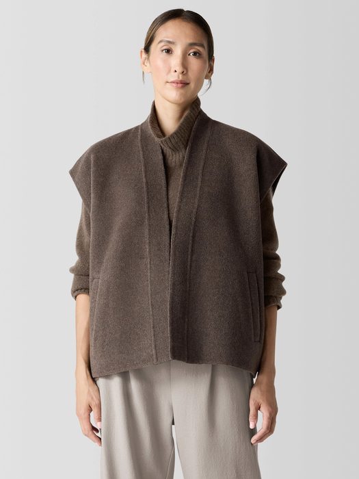 Doubleface Wool Cloud Vest - Eileen Fisher Outlet