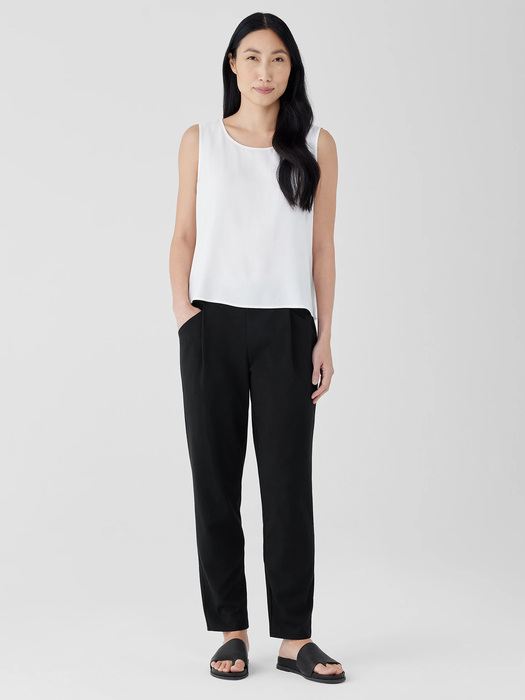 Cotton Blend Ponte Carrot Pant - Eileen Fisher Outlet