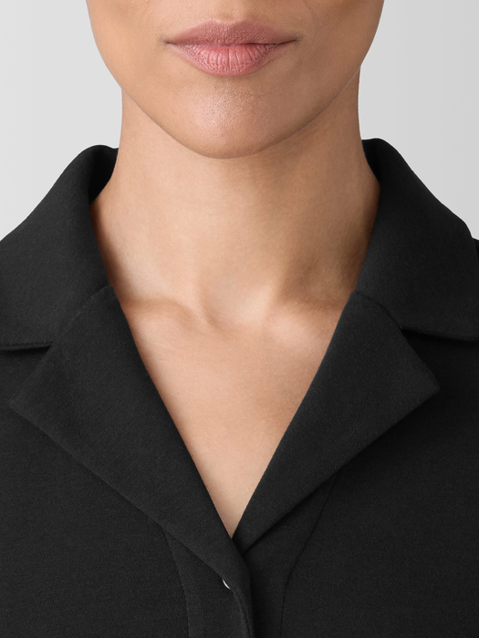 Organic Cotton Interlock Notch Collar Sleep Shirt - Eileen Fisher Outlet