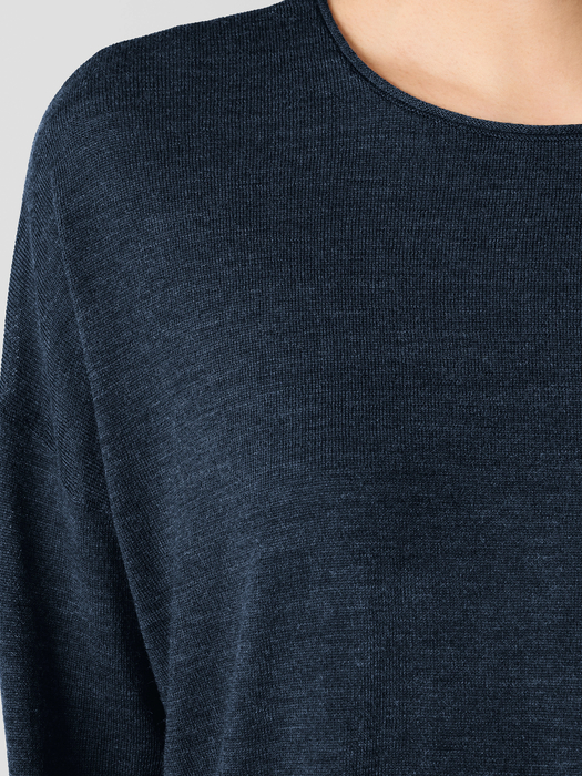 Fine Merino Box-Top in Regenerative Wool - Eileen Fisher Outlet