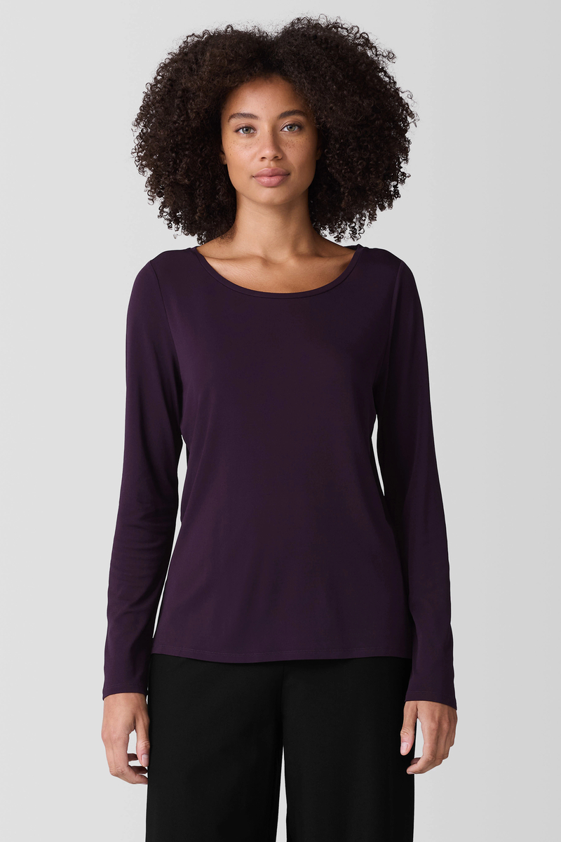 Silk Georgette Crepe Wide-Leg Pant - Eileen Fisher Outlet