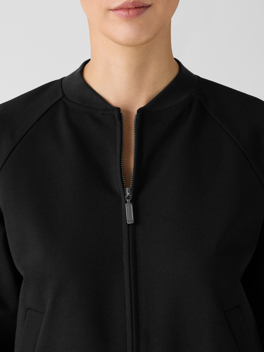 Washable Flex Ponte Flight Jacket - Eileen Fisher Outlet